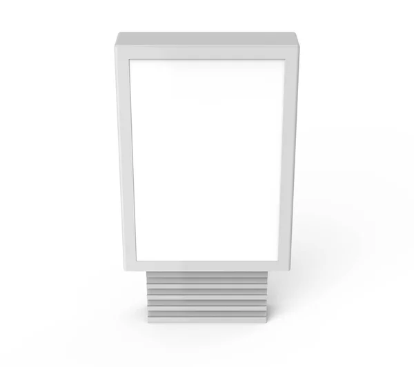 Vertical blank light box — Stock Photo, Image