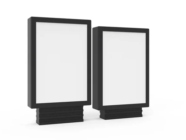 Dois tamanhos diferentes caixas de luz — Fotografia de Stock