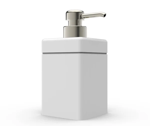 White cosmetic bottle — Stock Photo, Image