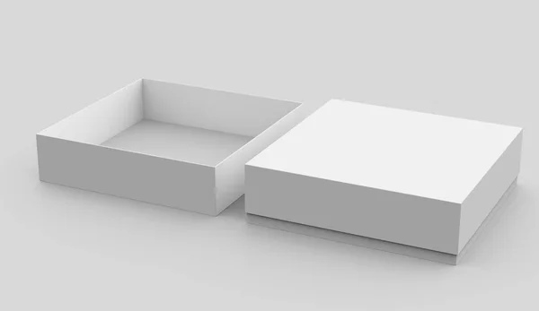 Two blank boxes — Stock Photo, Image