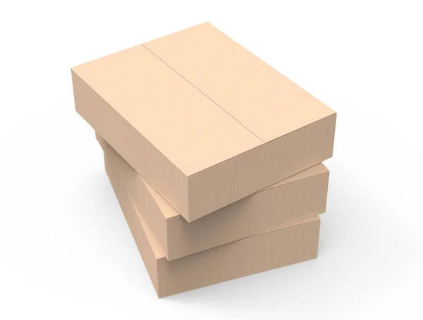 Modelo de caja de papel — Foto de Stock