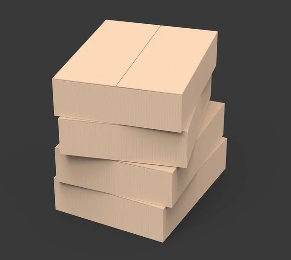 Modelo de caja de papel — Foto de Stock