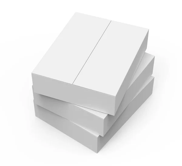 Modelo de caixa de papel — Fotografia de Stock