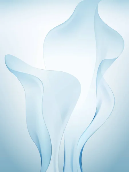 Éléments en mousseline bleu clair — Image vectorielle