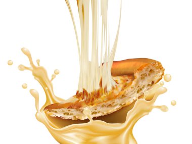 Lezzetli peynirli pizza