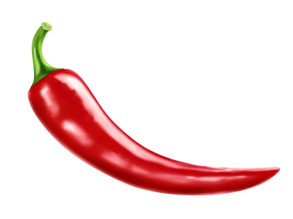 Red chili element — Stock Vector