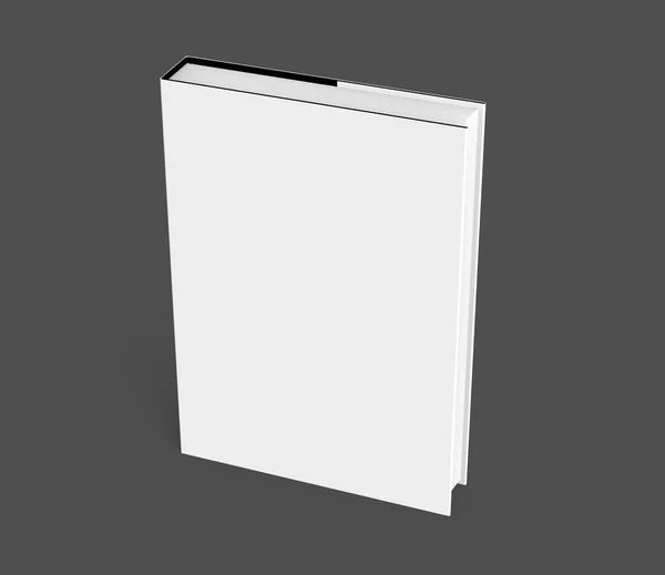 Rendering Hardcover Boek Één Boek Mockup Geïsoleerd Een Donkere Achtergrond — Stockfoto