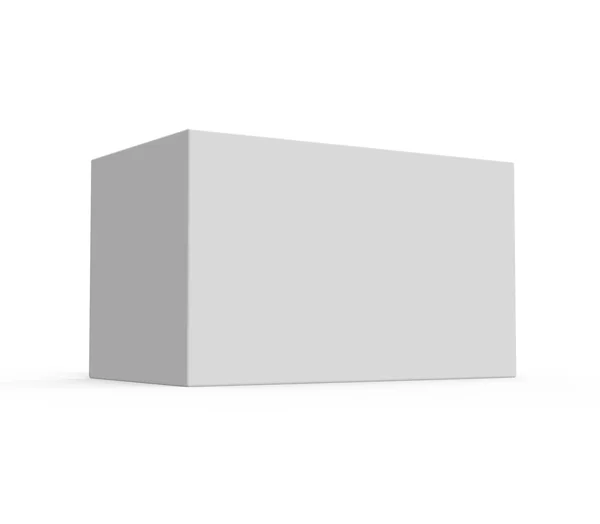 Вид Сбоку Трехмерная Рендеринговая Шкатулка Изолированный Белый Фон — стоковое фото