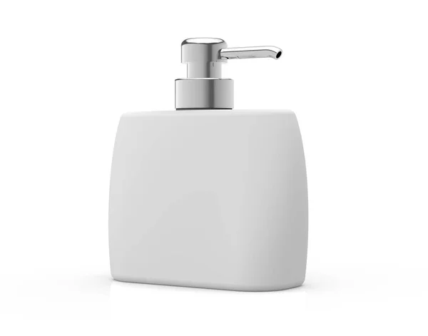 Flat cosmetic container bottle — Stock Photo, Image