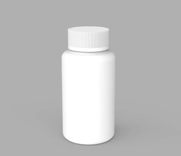Garrafa de medicina em branco — Fotografia de Stock