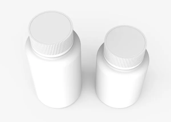 Blank medicine bottles — Stock Photo, Image