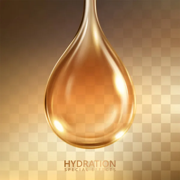 Effet huile d'hydratation — Image vectorielle