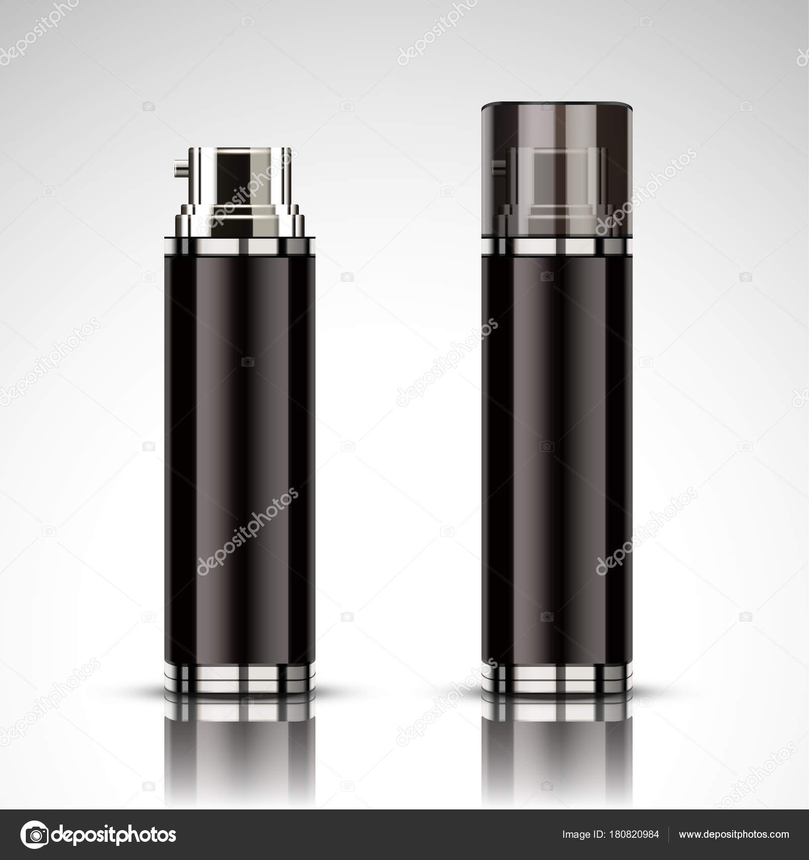 Download Black Spray Bottle Mockup Stock Vector C Mitstudio 180820984 PSD Mockup Templates