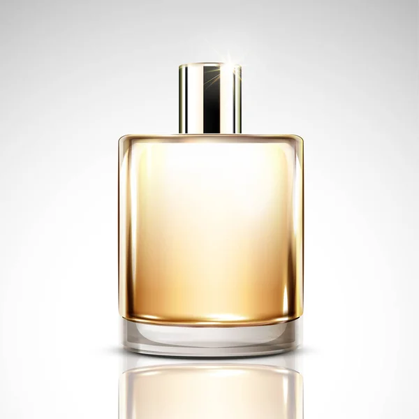 Perfume bottle mockup — Stock Vector