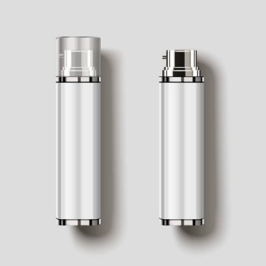 Kozmetik sprey şişe Üstten Görünüm