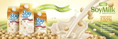 Soya sütü reklamlar
