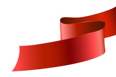 Kırmızı dekoratif kurdele