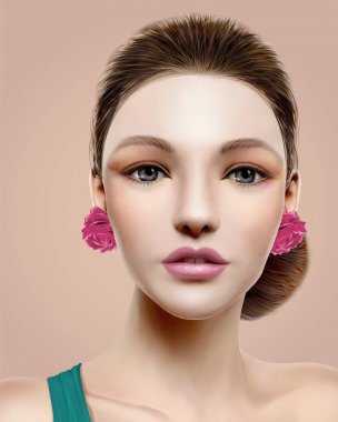 Flamenko dansçısı modeli