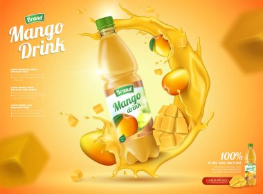 Şişelenmiş mango suyu