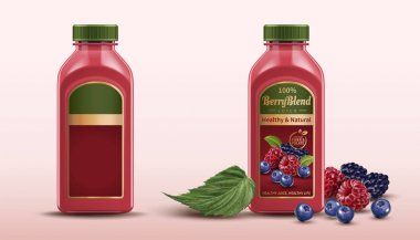 Berry karışım suyu ambalaj tasarımı