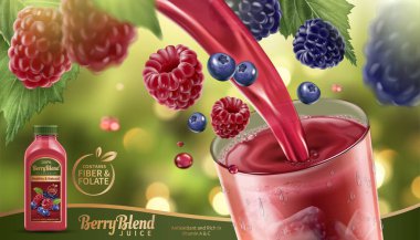 Berry karışım suyu reklamları