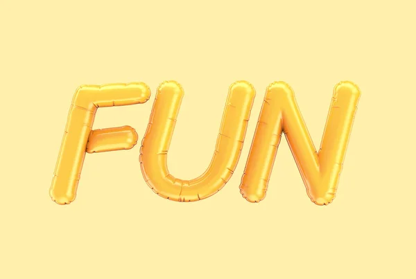 Orange Fun léggömb kifejezés — Stock Fotó