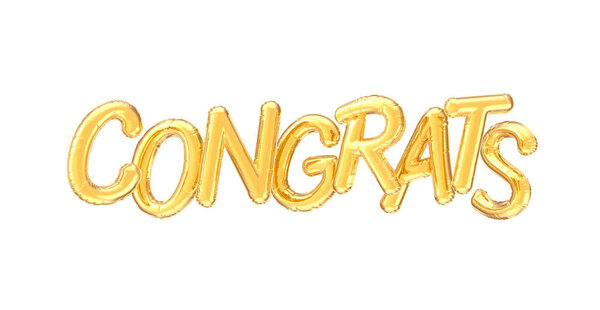 CONGRATS balloon phrase