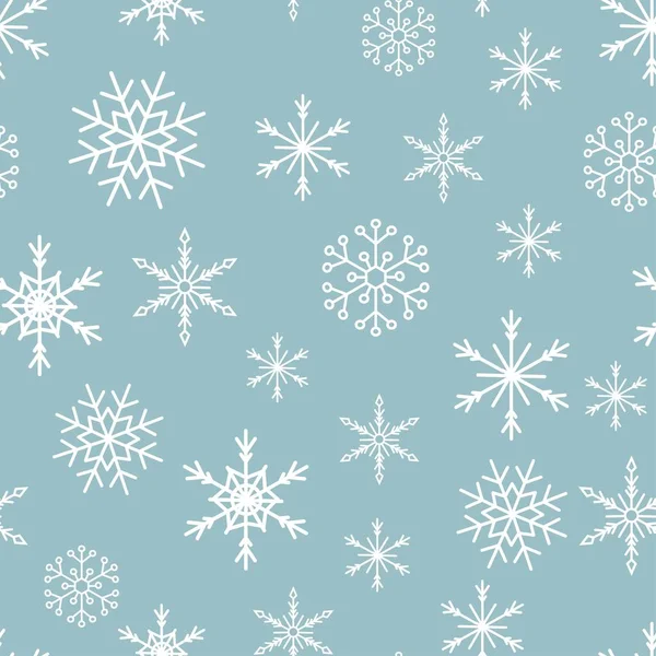 Рождественский узор снежинки — стоковый вектор