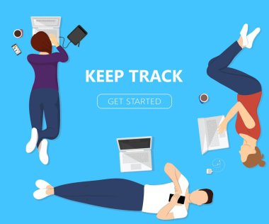 arka plan sosyal ağlar, ortak çalışma, illüstrasyon vektör