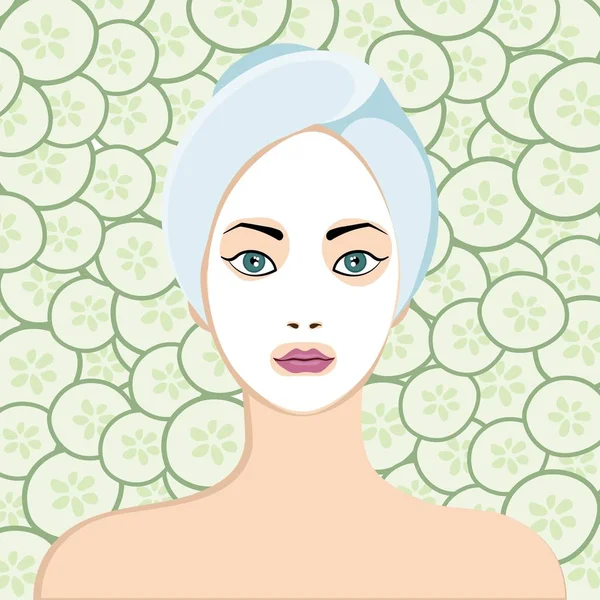 Schönheitspflege und Kosmetologie — Stockvektor