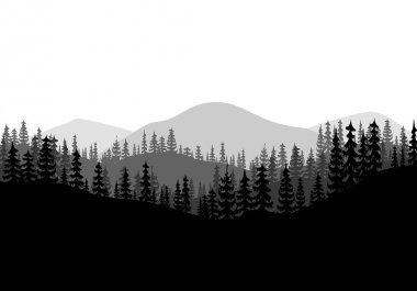 Orman arka plan vecto