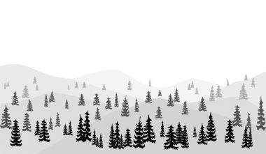 Orman arka plan vektör