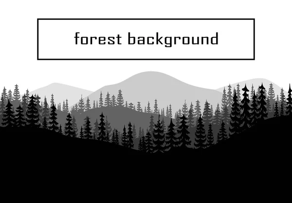 Forest background vecto — Stock Vector