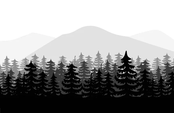 Skog bakgrund vecto — Stock vektor