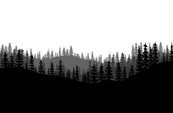 Skog bakgrund vecto — Stock vektor