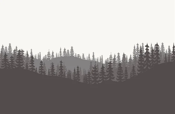 Bosque fondo vecto — Vector de stock