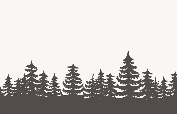 Forest background vecto — Stock Vector