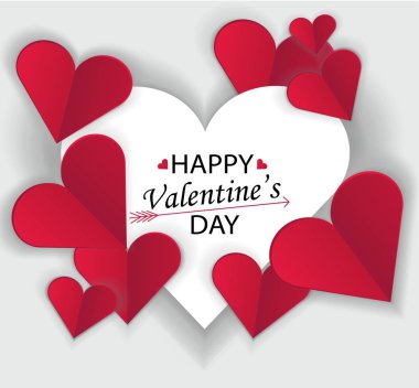 kartpostal Sevgililer günü kağıt kalp için