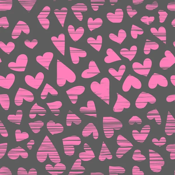 Um padrão de corações. fundo para da Valentim —  Vetores de Stock