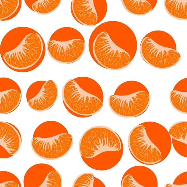 Het Patroon Van Tangerine Gekleurde Achtergrond Vector Illustratio — Stockvector