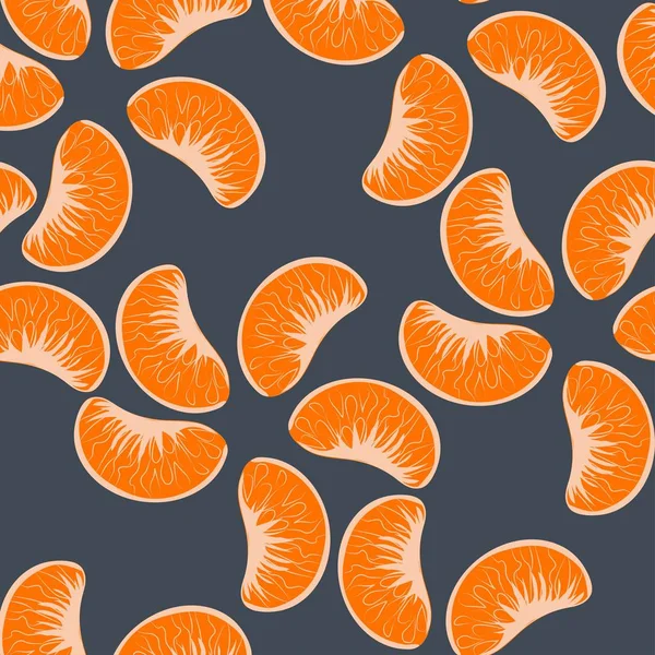 Het Patroon Van Tangerine Gekleurde Achtergrond Vector Illustratio — Stockvector