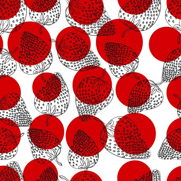 çilek, renkli arka plan, vektör illustratio desen