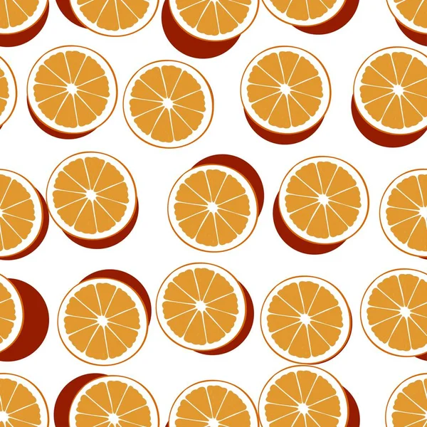 Patroon Oranje Kleur Achtergrond Vector Illustratio — Stockvector