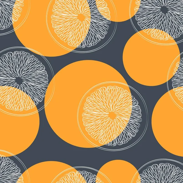 Patroon Oranje Kleur Achtergrond Vector Illustratio — Stockvector