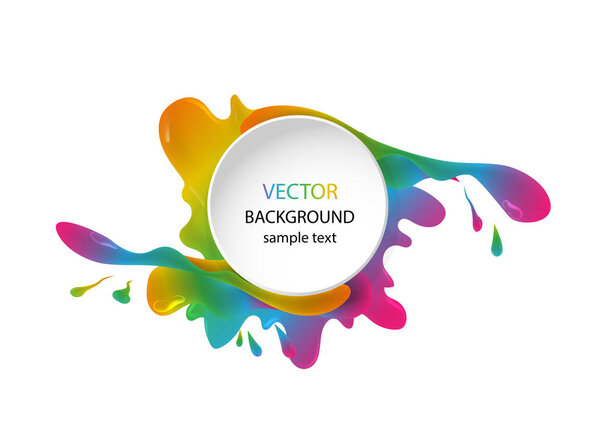 bright colored abstract background, vector illustration