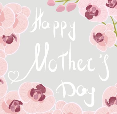 desen renkli orkide çiçek vektör illustration.stock vec