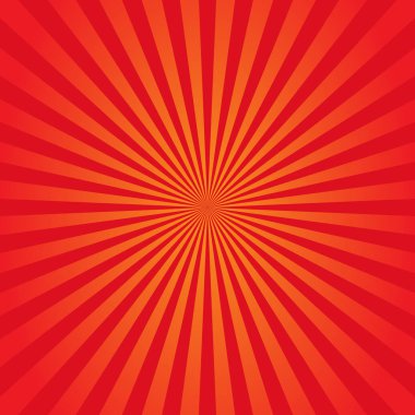 Güneş patlaması arka planı turuncu ve kırmızı. Vektör çizimi. Eps 10