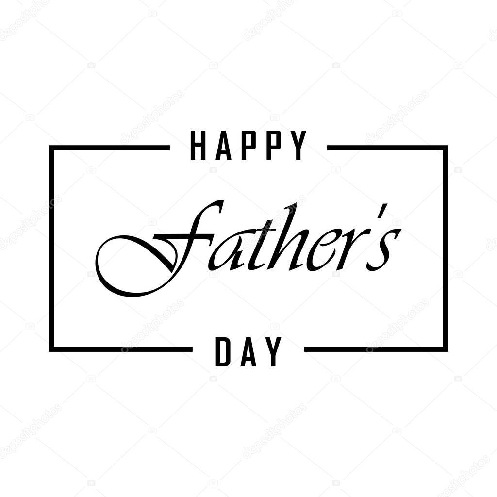 Happy Fathers Day Banner Lettering Happy Fathers Day With A Frame On A White Background Vector Eps 10 Premium Vector In Adobe Illustrator Ai Ai Format Encapsulated Postscript Eps Eps Format