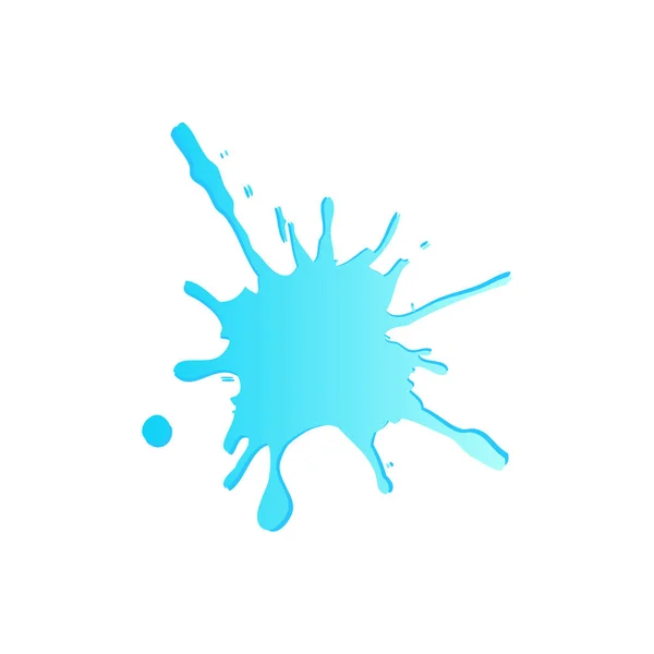Splash de água ou líquido azul em um fundo transparente. Ilustração vetorial EPS 10 —  Vetores de Stock