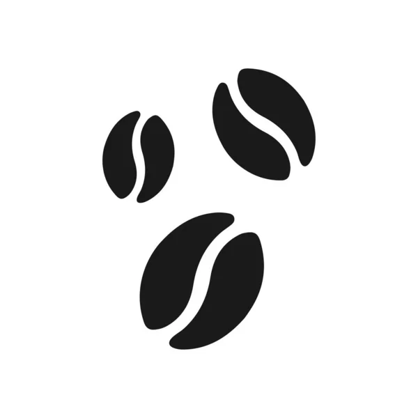 Signo del grano de café. Icono del grano de café Aislado sobre un fondo blanco. Vector EPS 10 — Vector de stock